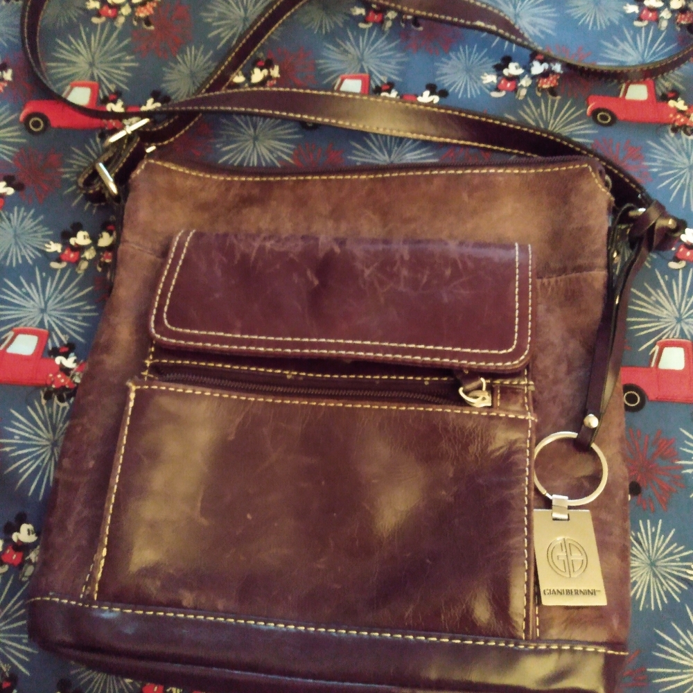 Giani Bernini burgundy crossbody bag.